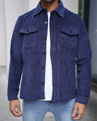 Capo CORD OVERSHIRT - Navy