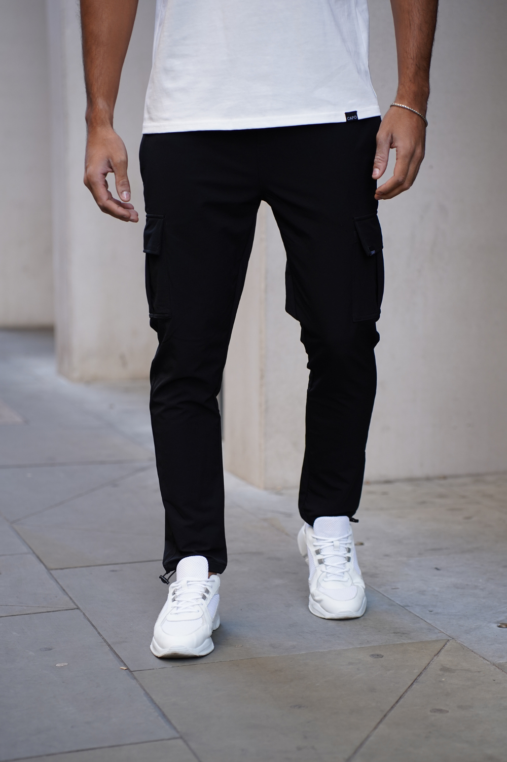 Capo UTILITY Cargohose mit Knebelverschluss V2 - Schwarz