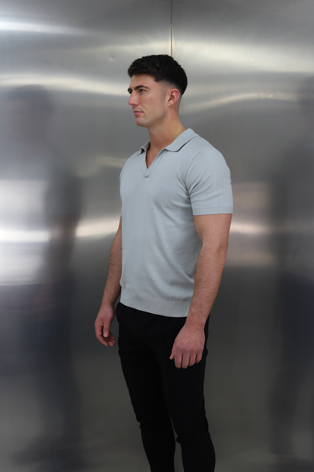 Capo Egyptian Cotton Cuban Collar Polo Shirt - Stone