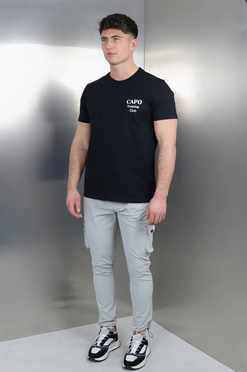 Capo TRAINING Club Print T-Shirt - Black