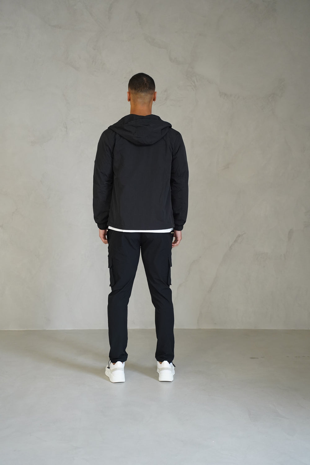 Capo Crinkle Lightweight Jacket - Black