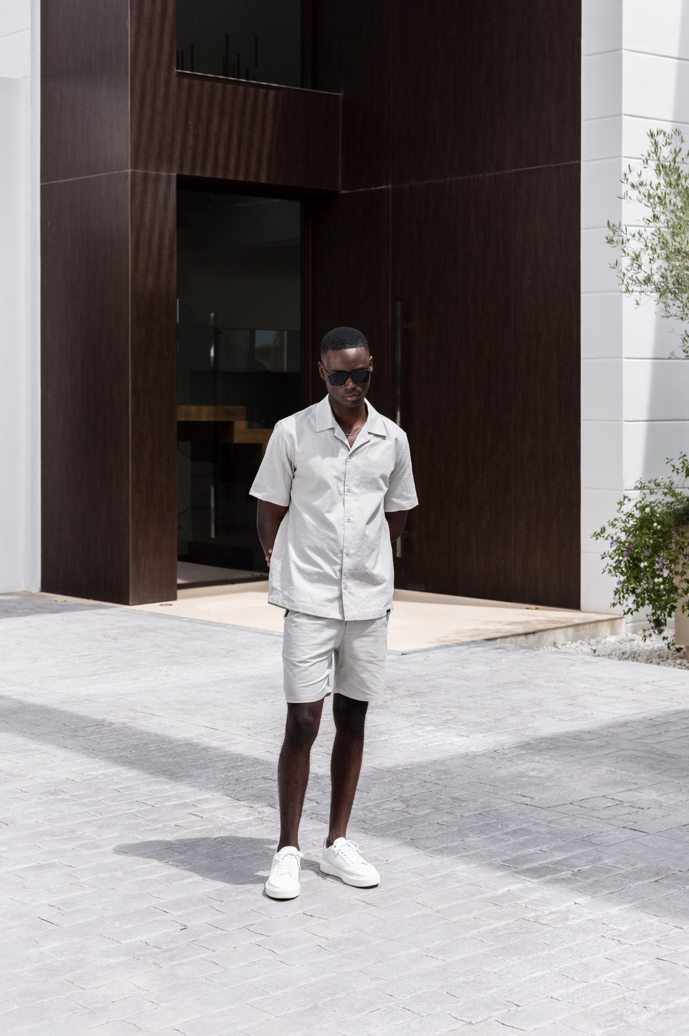 Capo LINEN SS Revere Shirt - Stone