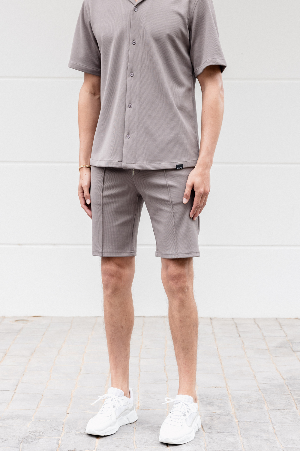 Capo SIMPLE Revere SS Shirt - Grey
