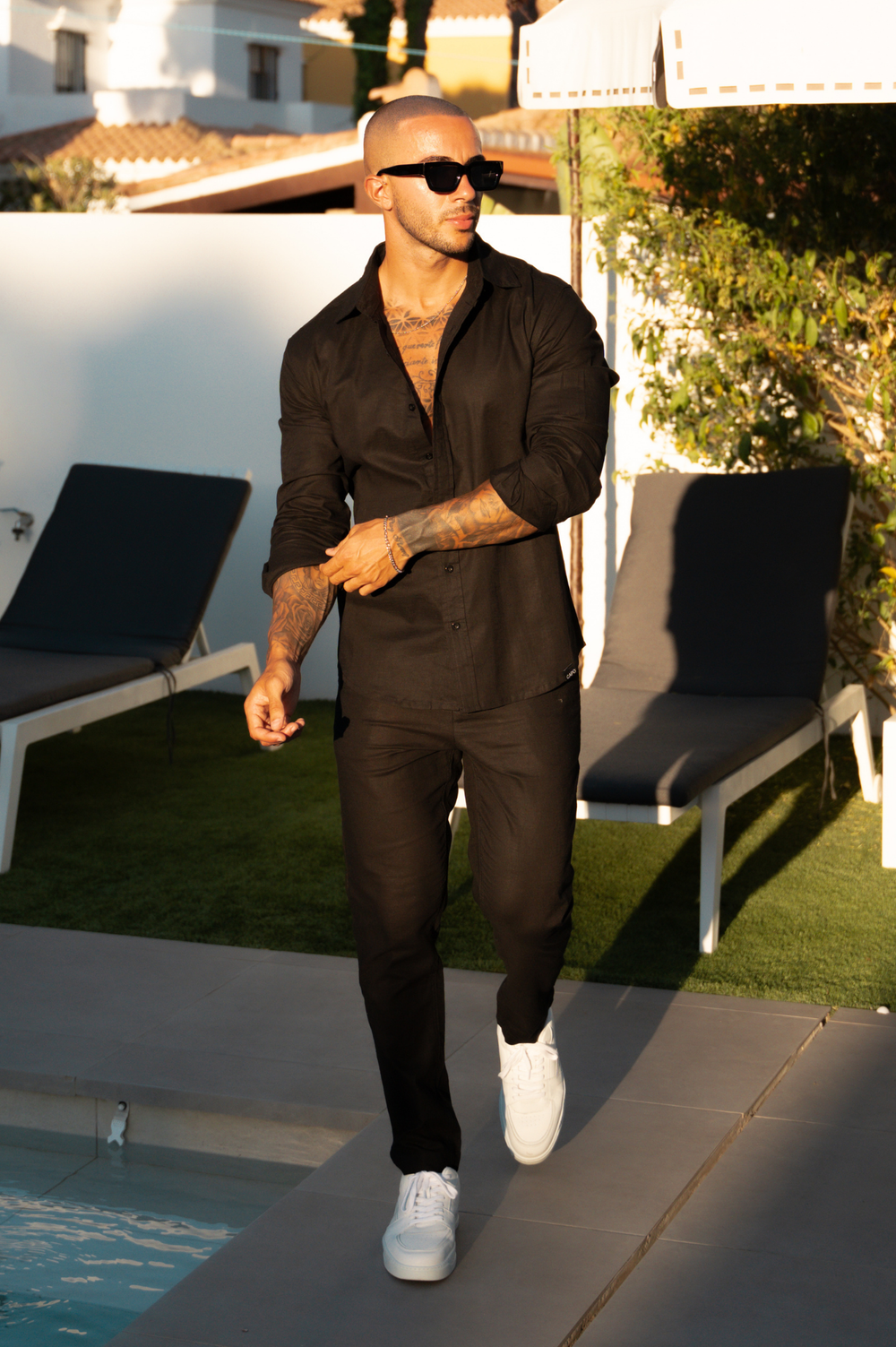 Capo LINEN LS Shirt - Black