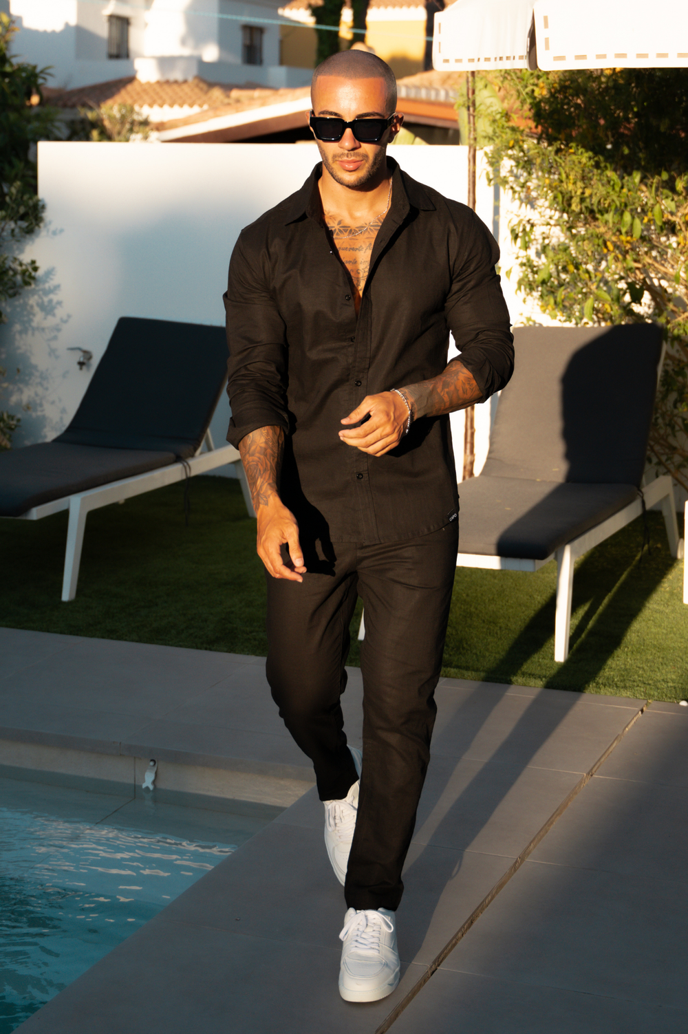 Capo LINEN LS Shirt - Black