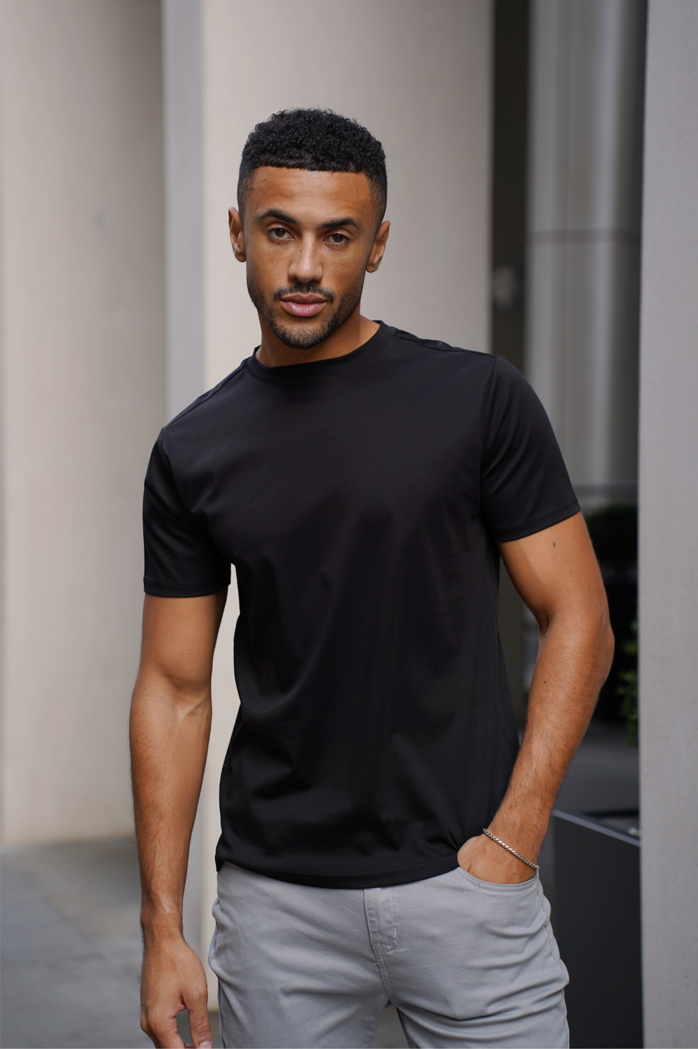 Capo MERCERISED T-Shirt - Black