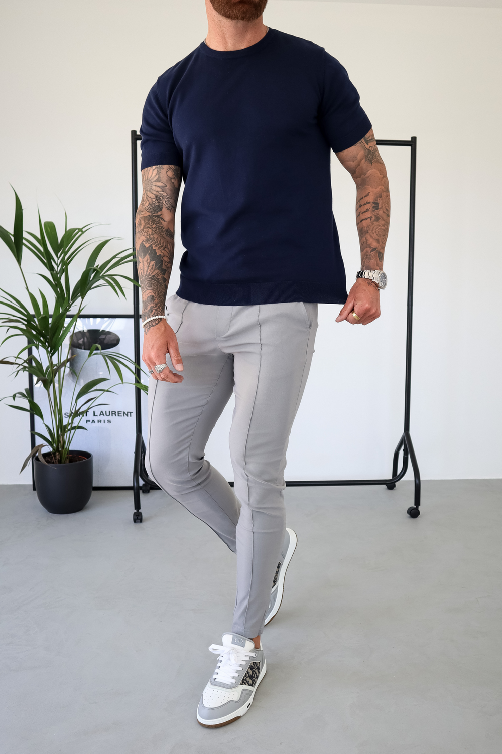 Capo Egyptian Cotton T-Shirt - Navy