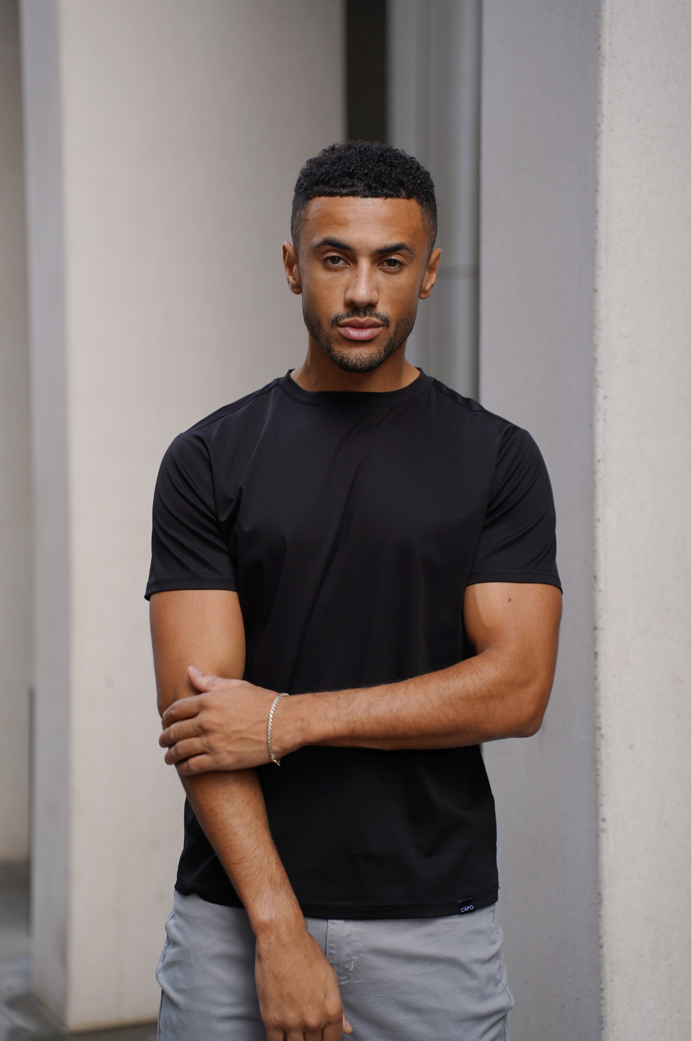 Capo MERCERISED T-Shirt - Black