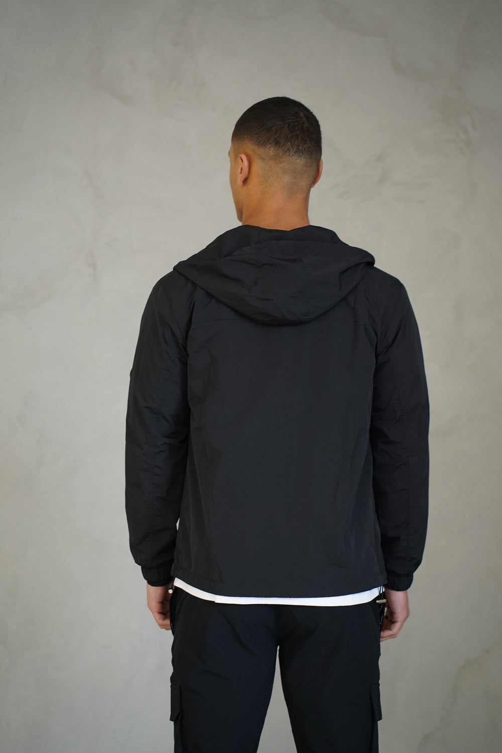 Capo Crinkle Lightweight Jacket - Black