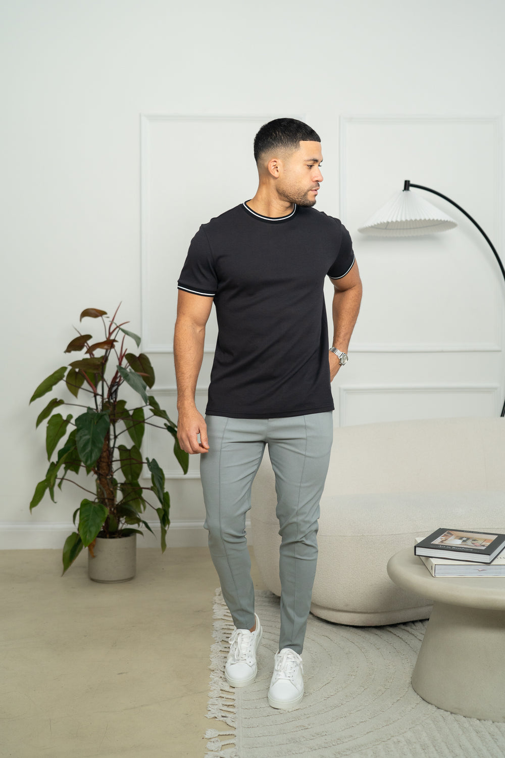 Capo Tipping T-Shirt - Black