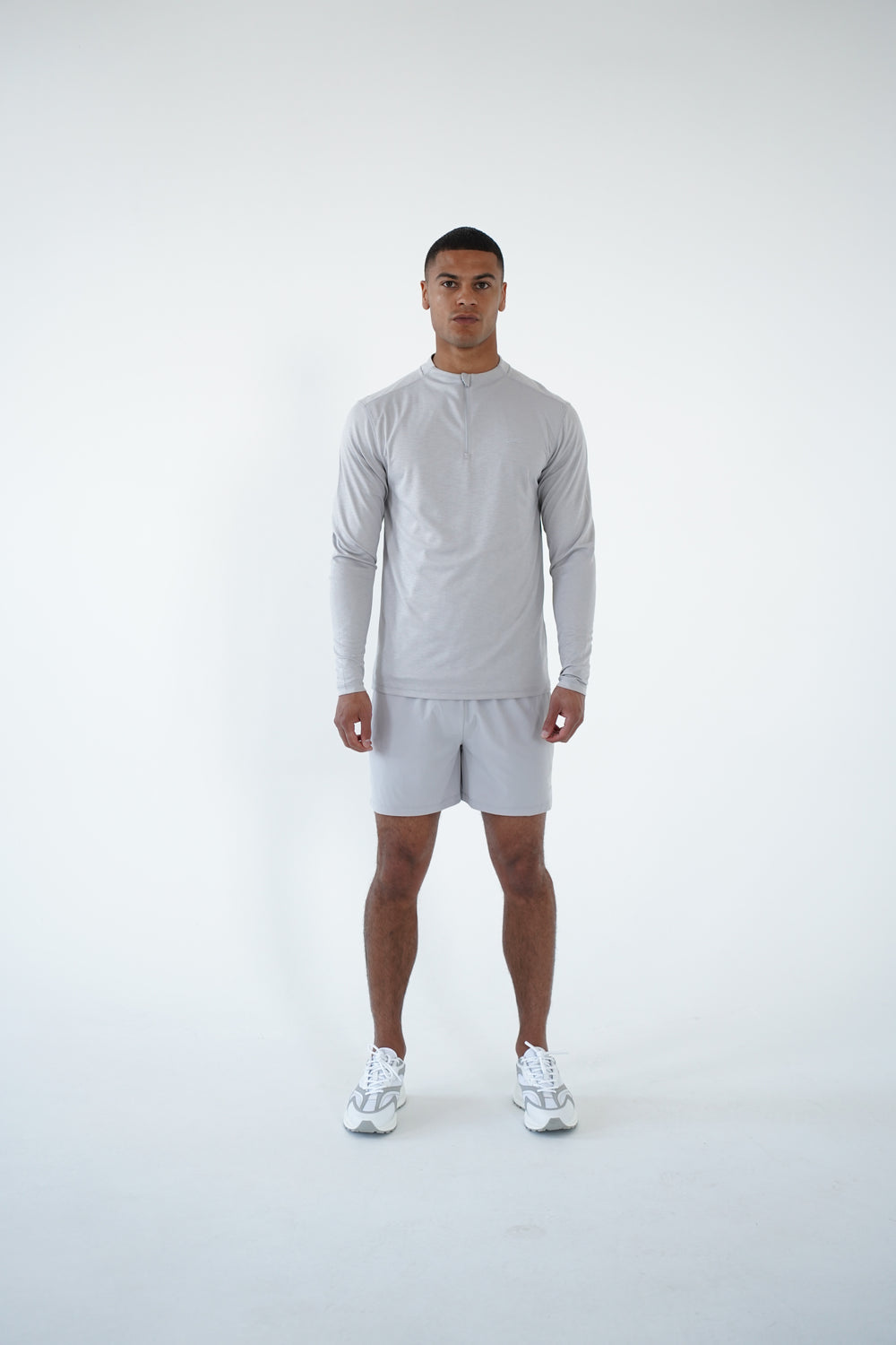Capo Active Core 1/4 Zip Top - Light Grey