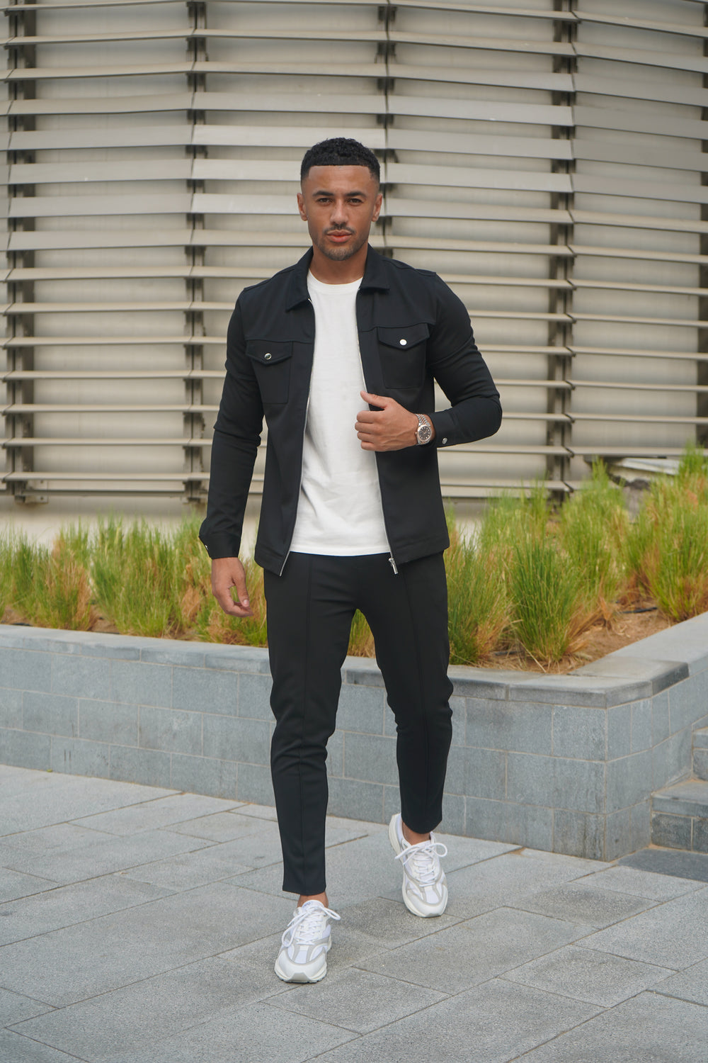 Capo Interlock-Jacke - Schwarz