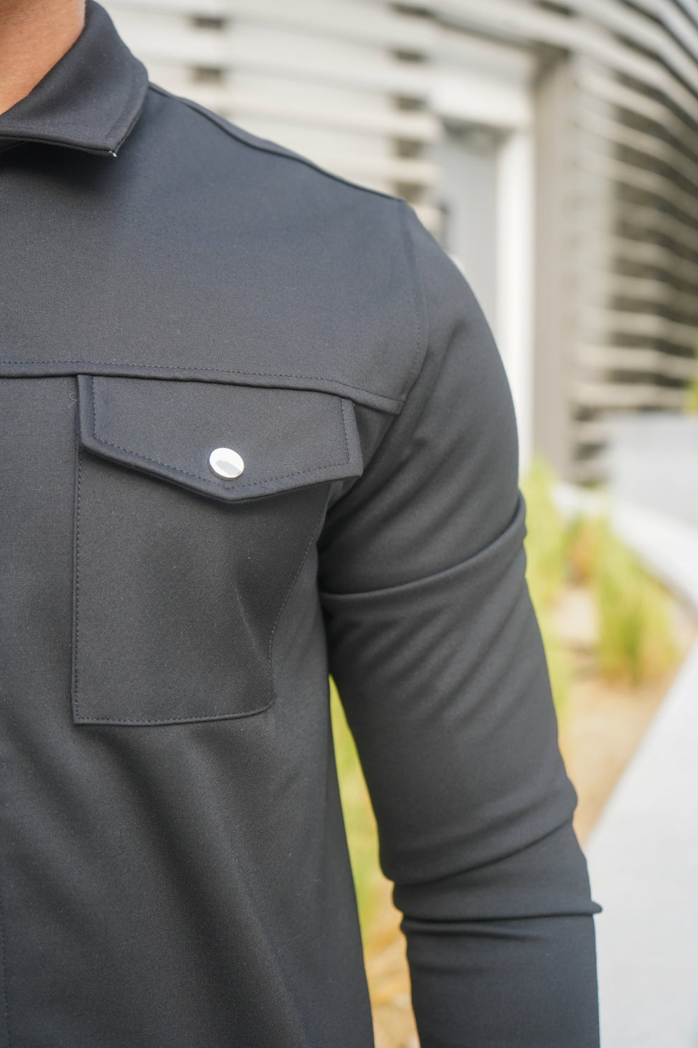 Capo Interlock-Jacke - Schwarz