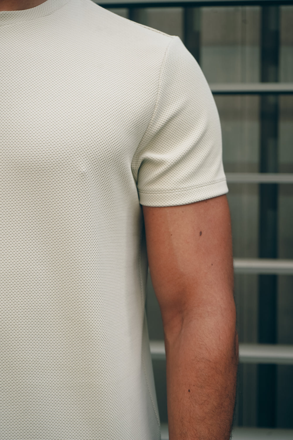 Capo Textured T-Shirt - Light Beige