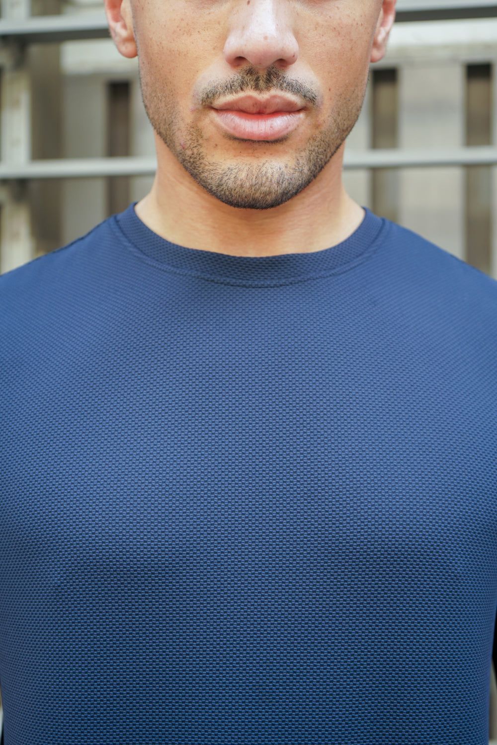 Capo Textured T-Shirt - Navy