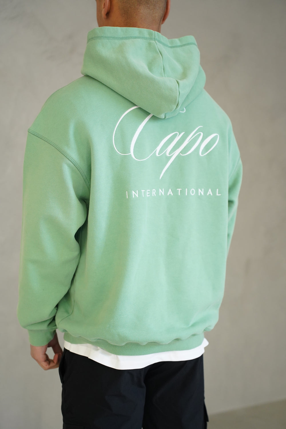 Capo International Hoodie - Washed Green