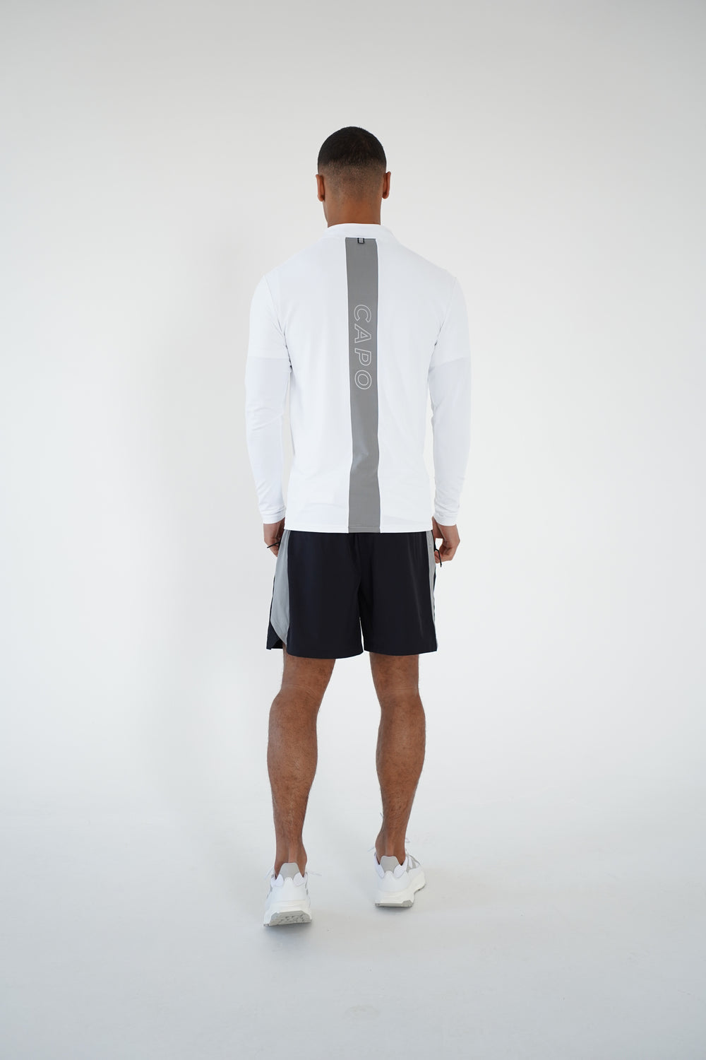 Capo Active Performance 1/4 Zip Top - White