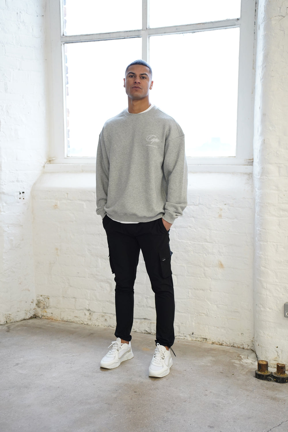 Capo International Pullover - Graumeliert