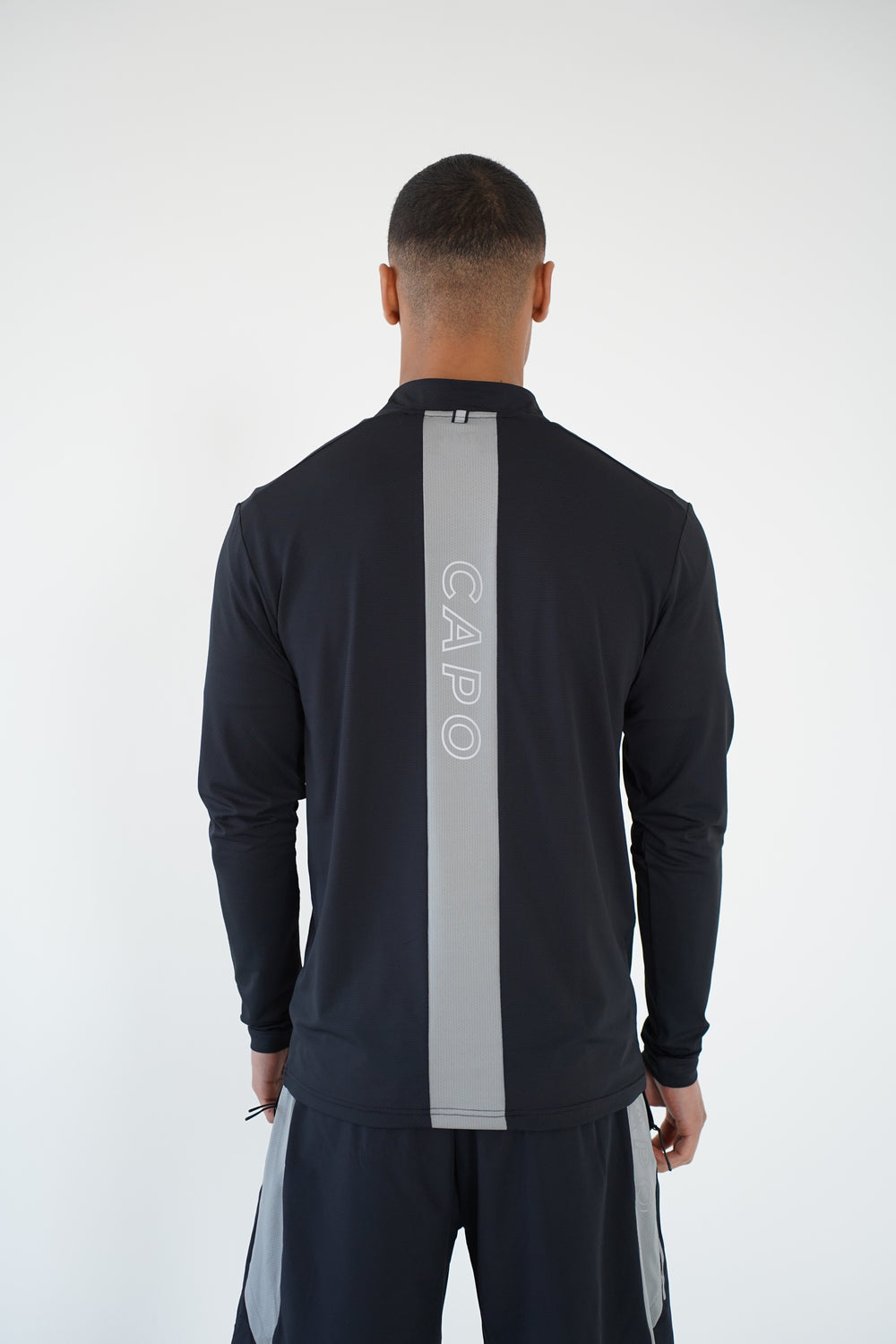 Capo Active Performance 1/4 Zip Top - Black