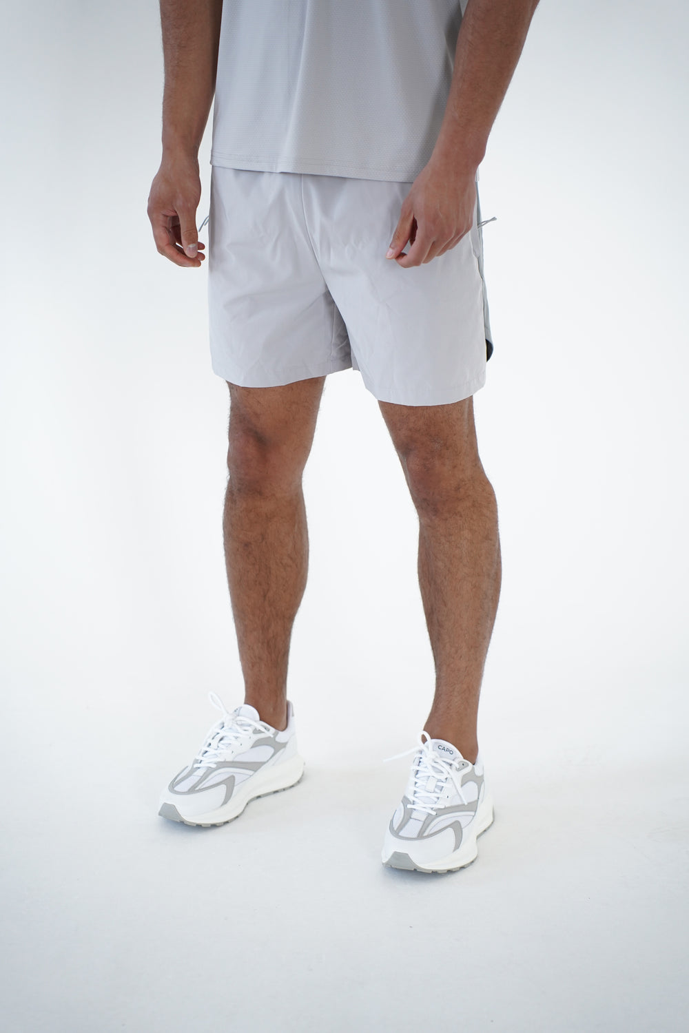 Capo Active Performance Shorts - Light Grey