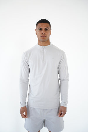 Capo Active Performance 1/4 Zip Top - Light Grey