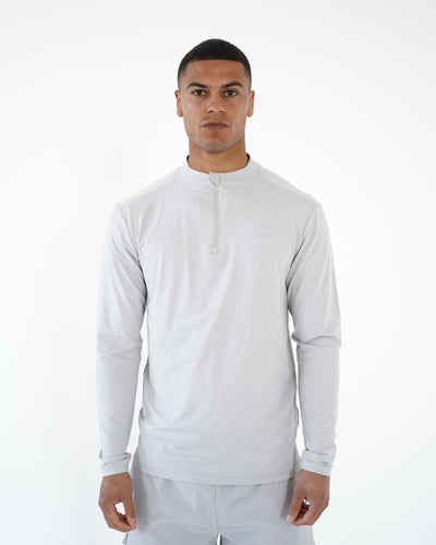 Capo Active Performance 1/4 Zip Top - Light Grey