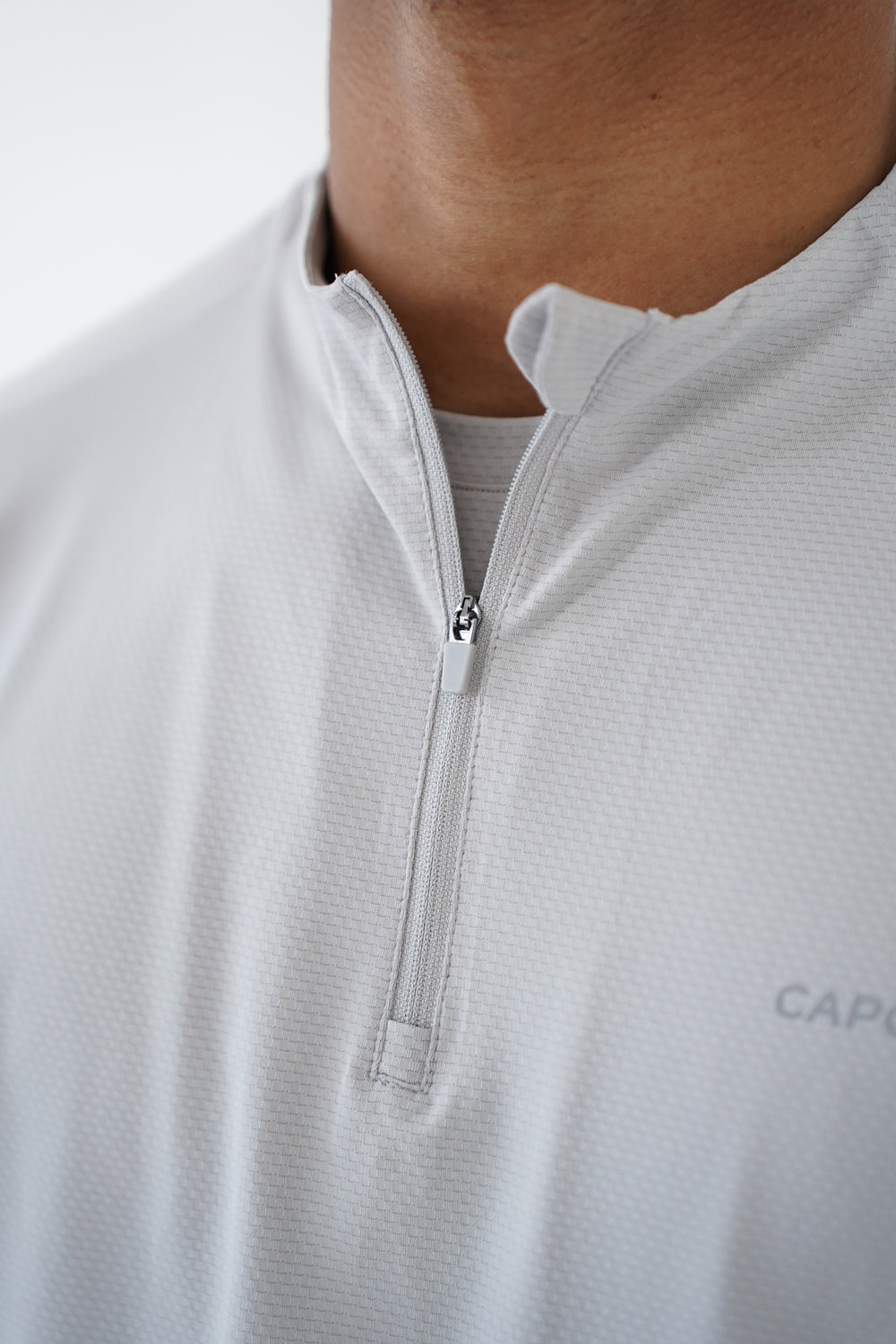 Capo Active Performance 1/4 Zip Top - Light Grey