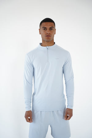 Capo Active Performance 1/4 Zip Top - Light Blue