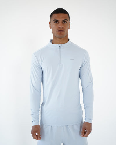 Capo Active Performance 1/4 Zip Top - Light Blue