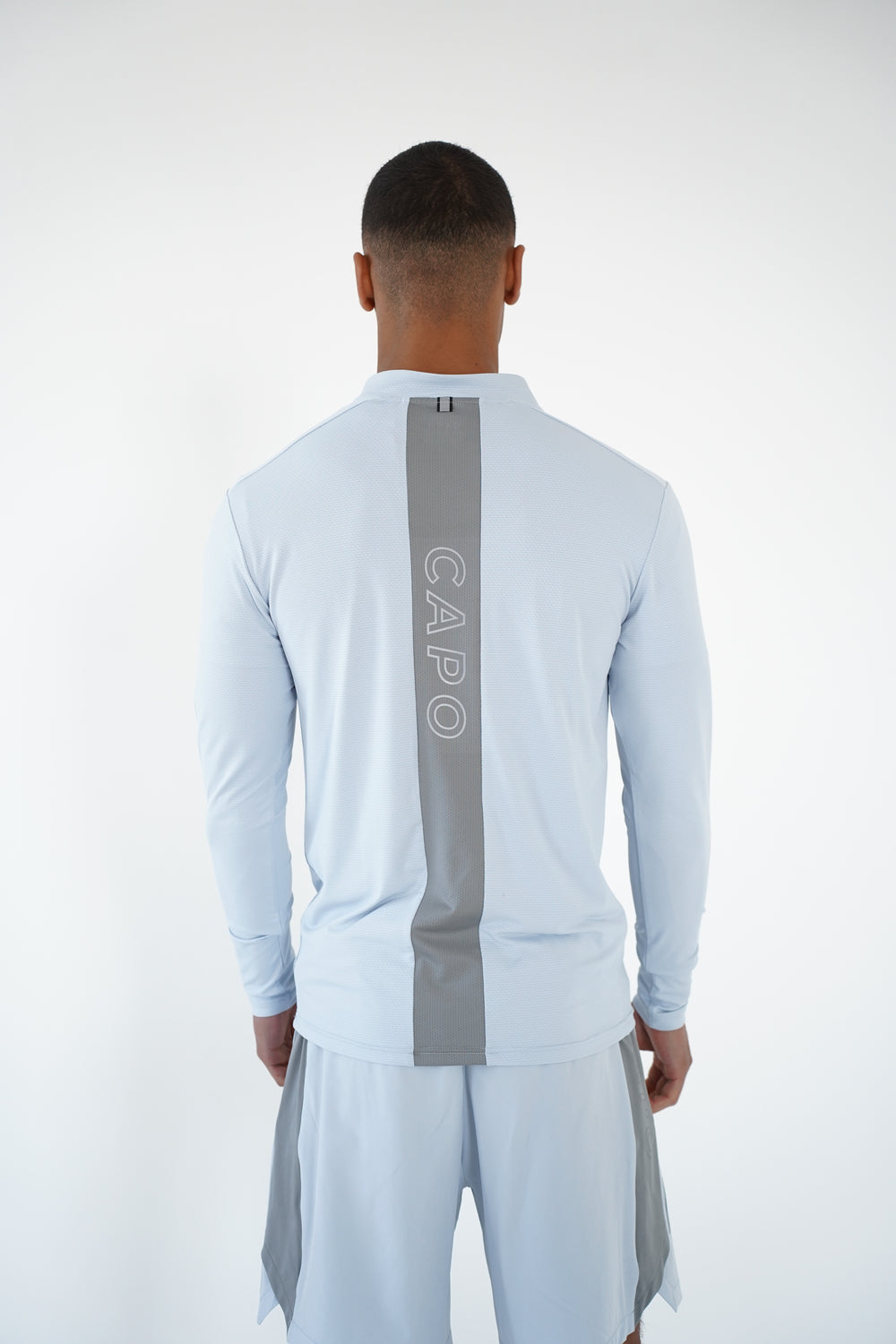 Capo Active Performance 1/4 Zip Top - Light Blue