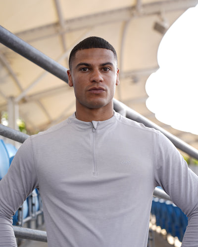 Capo Active Core 1/4 Zip Top - Light Grey