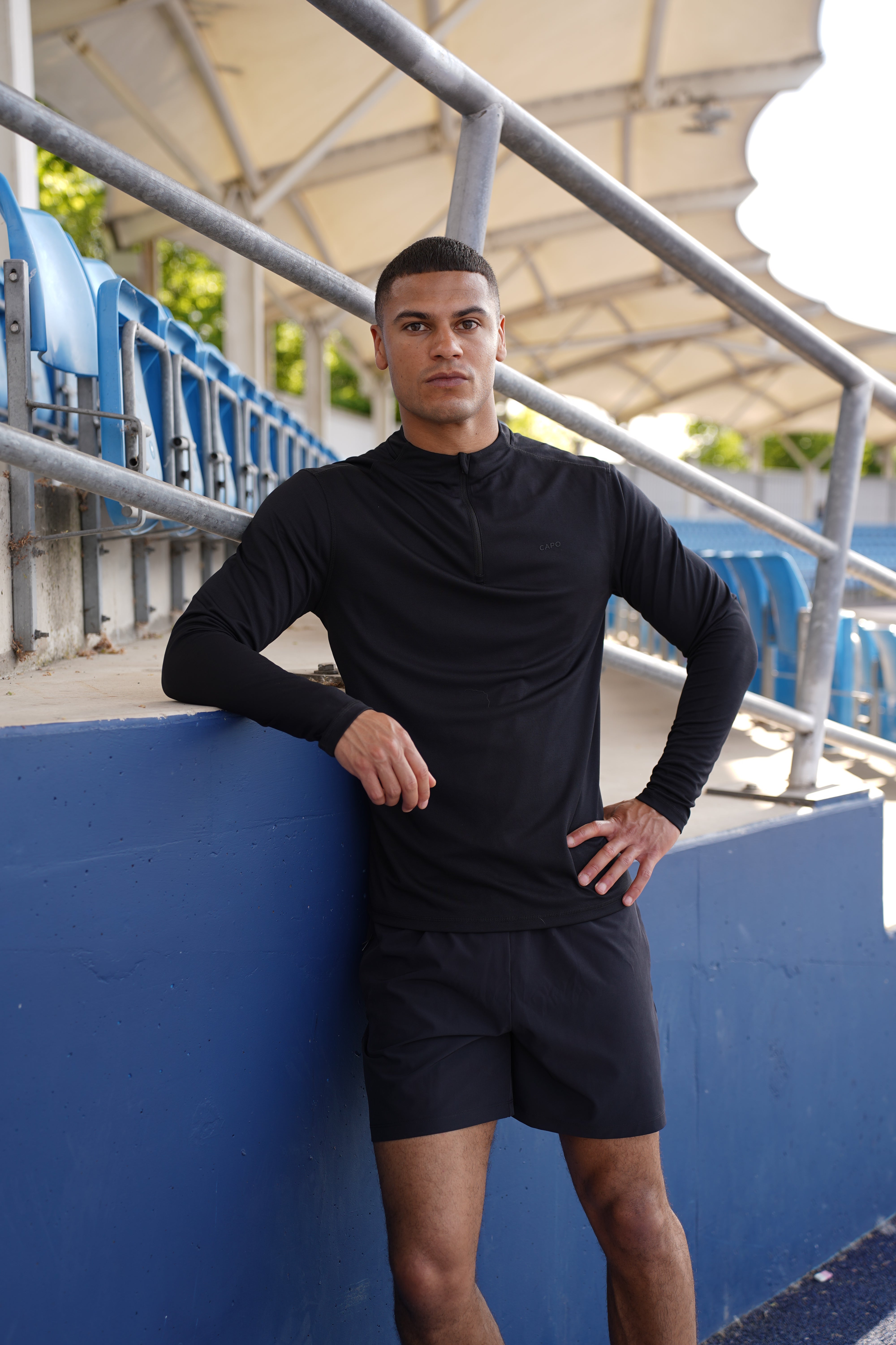 Capo Active Core 1/4 Zip Top - Black