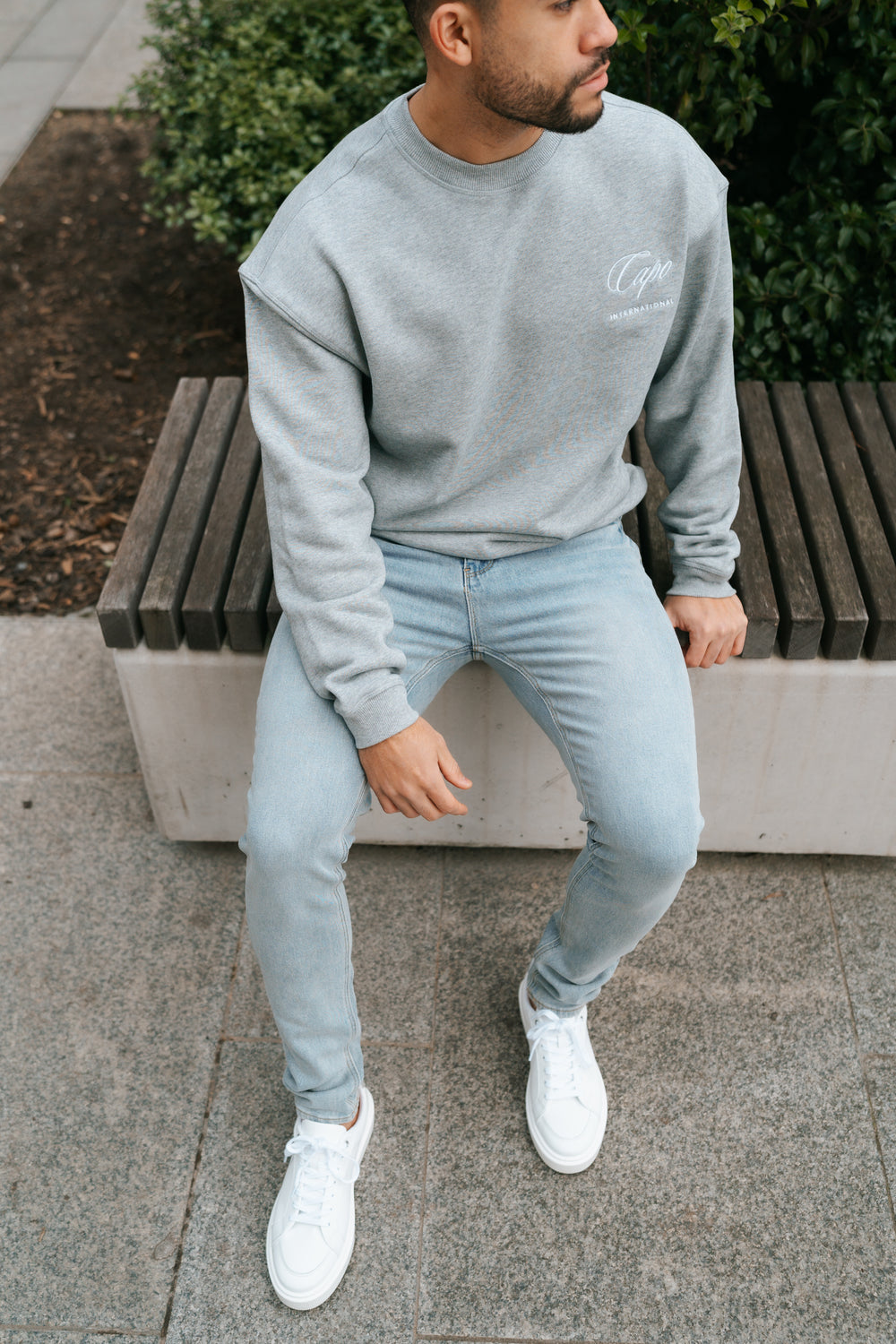 Capo International Pullover - Graumeliert