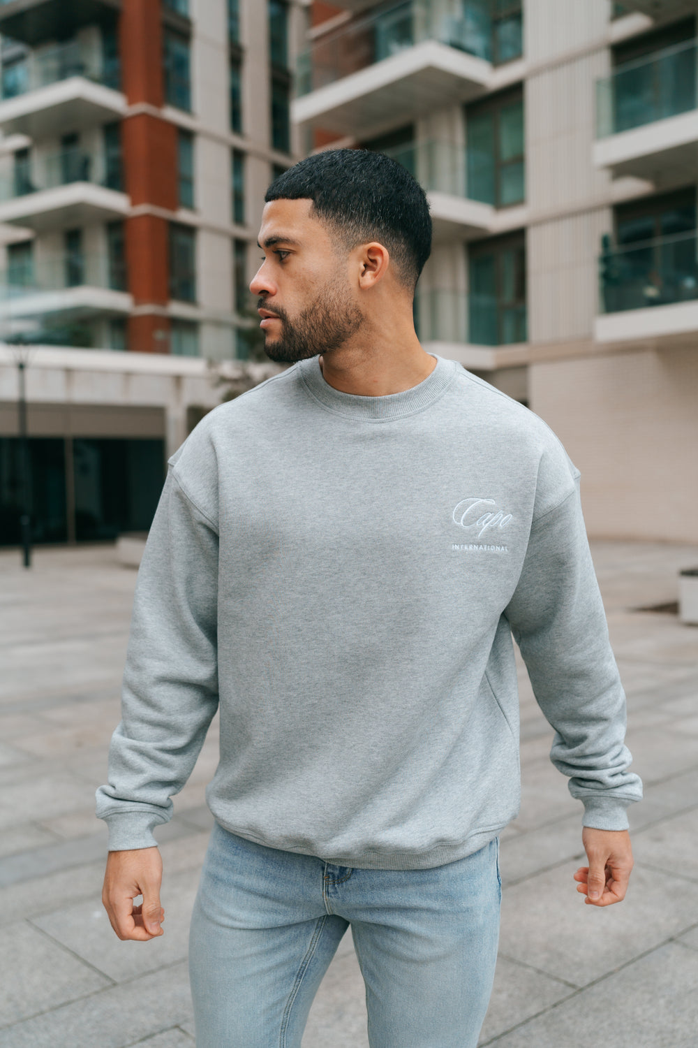 Capo International Pullover - Graumeliert