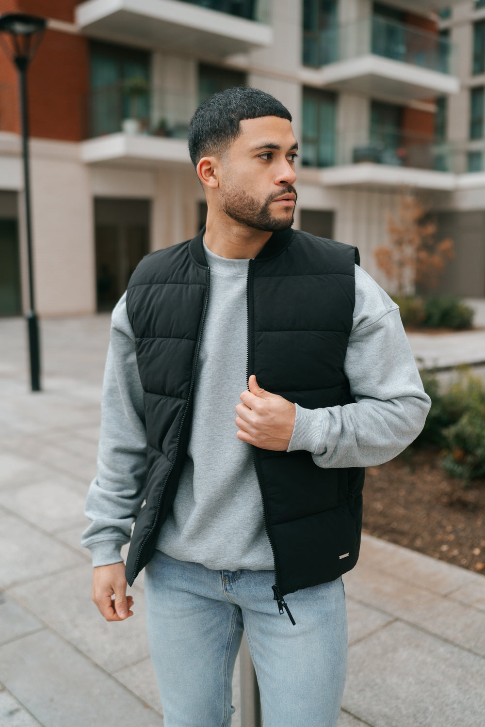 Capo Puffer Gilet - Black