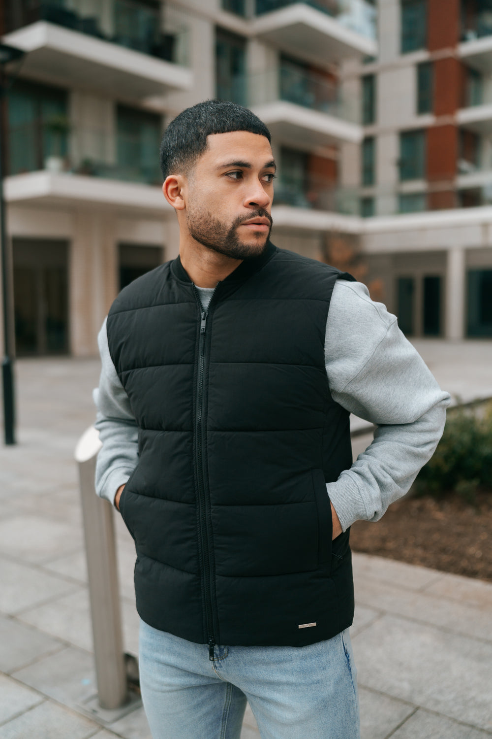 Capo Puffer Gilet - Black