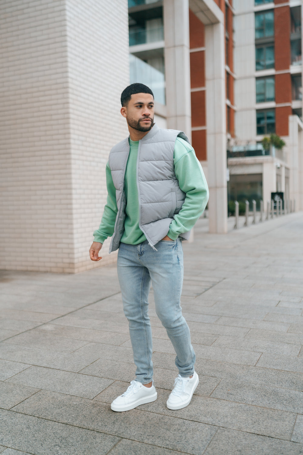 Capo Pufferweste - Taubengrau