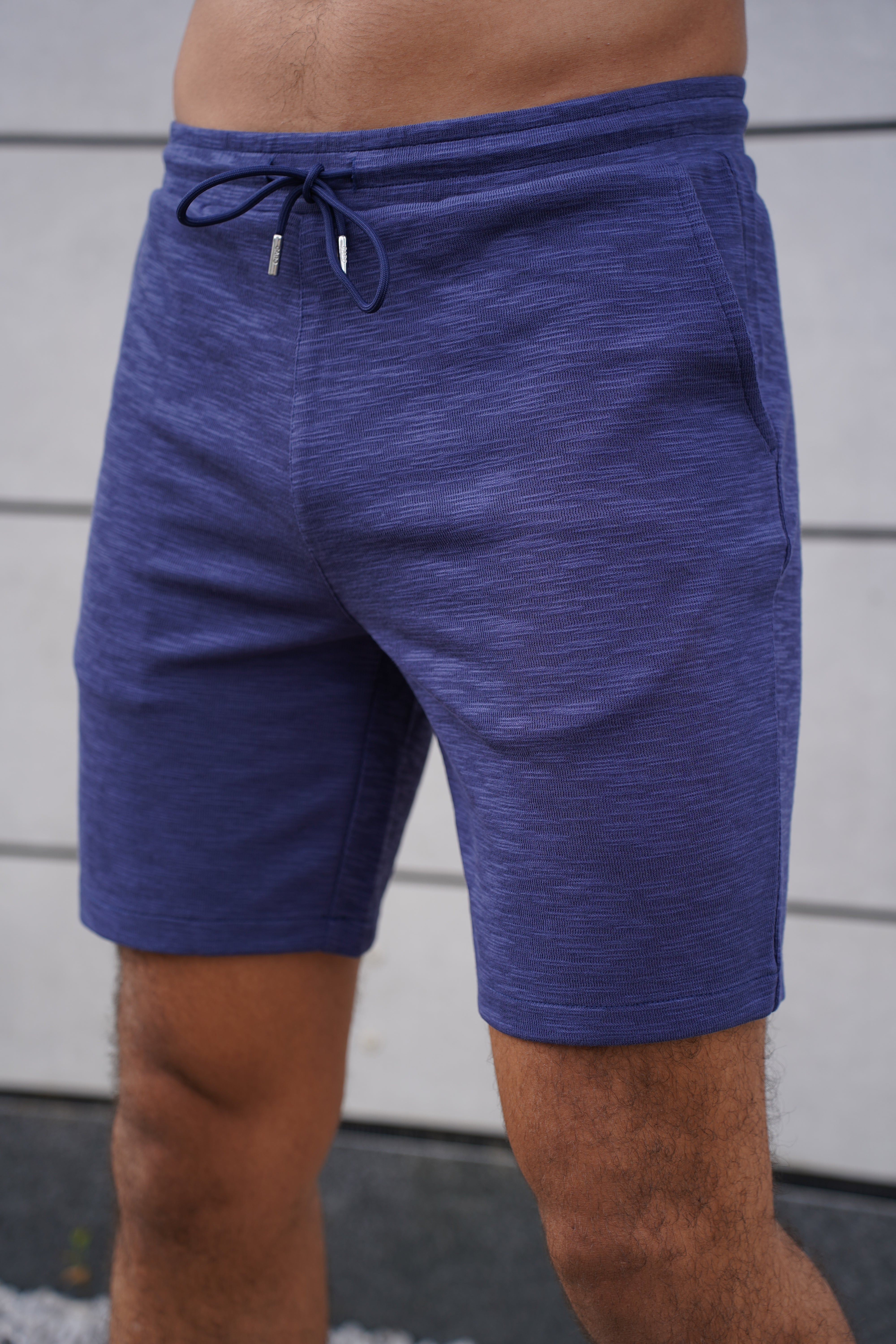 Capo Jersey Slub Shorts - Navy