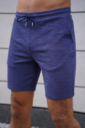 Capo Jersey Slub Shorts - Navy