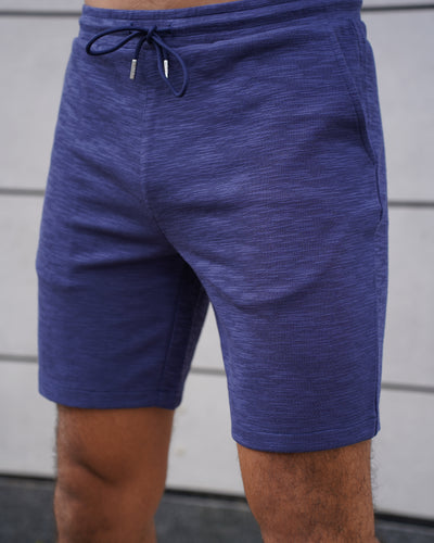 Capo Jersey Slub Shorts - Navy