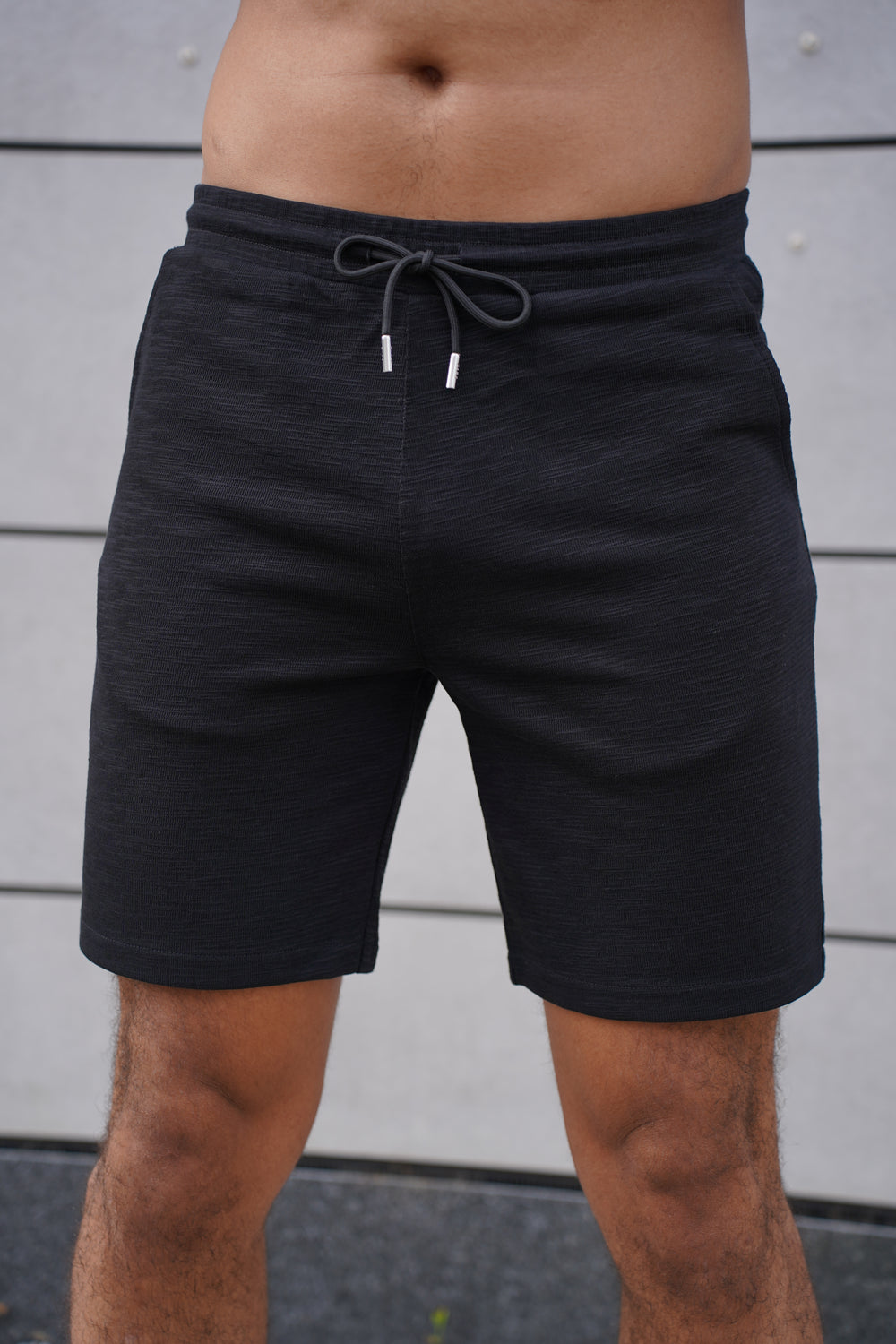 Capo Jersey Slub Shorts - Black