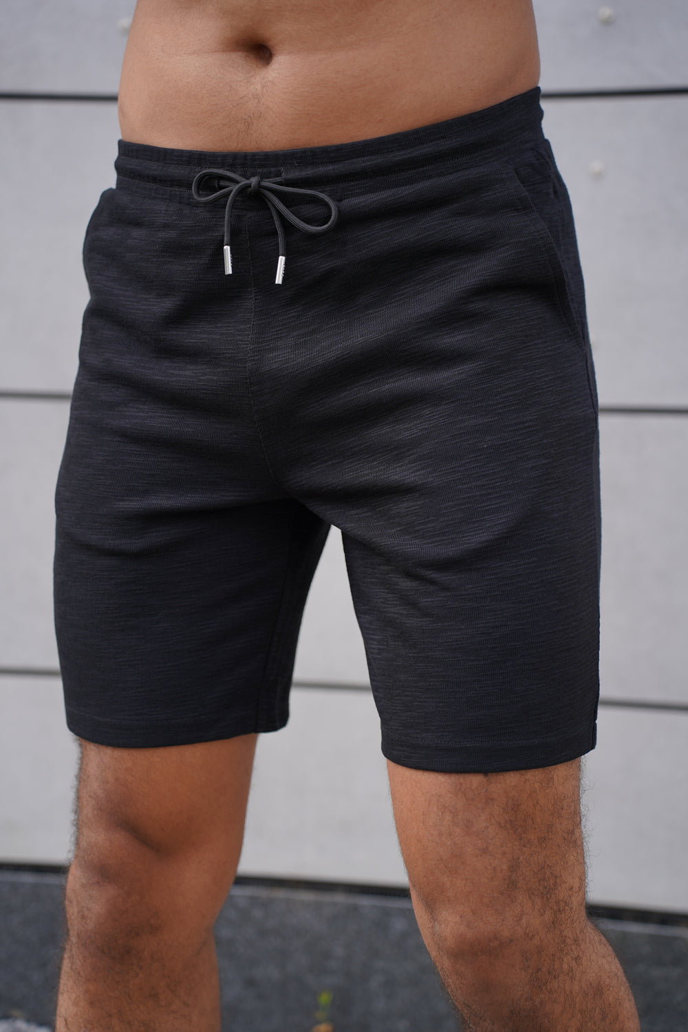 Capo Jersey Slub Shorts - Black