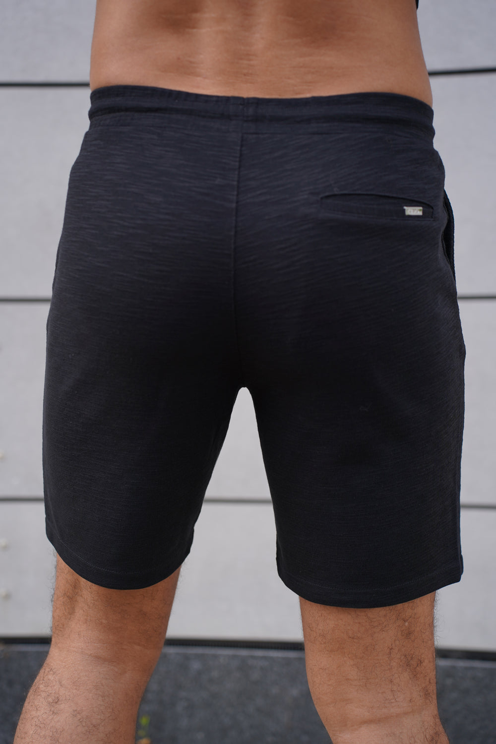 Capo Jersey Slub Shorts - Black