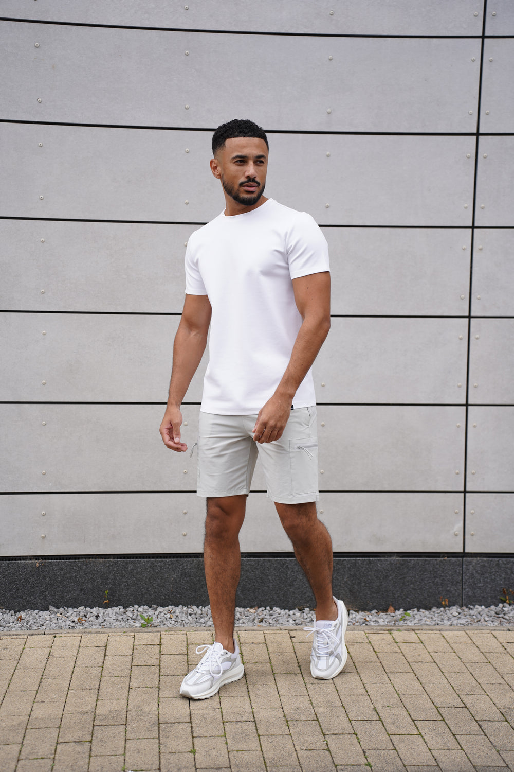 Capo Utility Tech Cargo Short - Light Grey