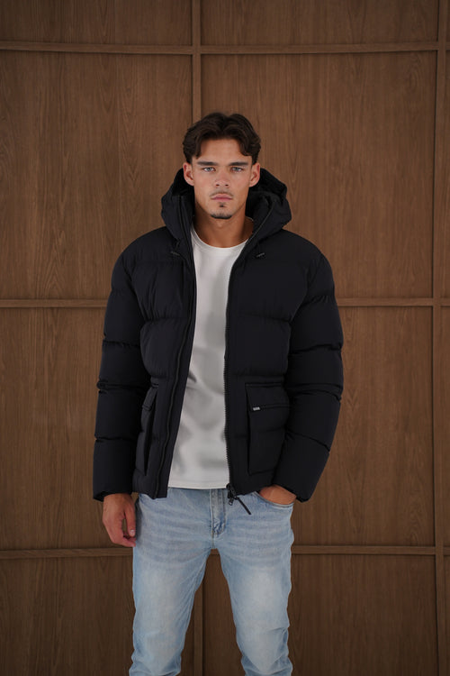 Capo Puffer Coat - Black