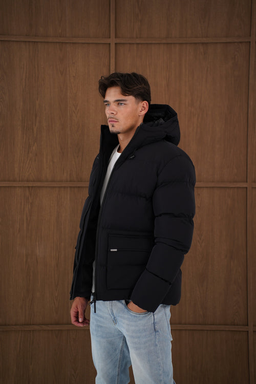 Capo Puffer Coat - Black