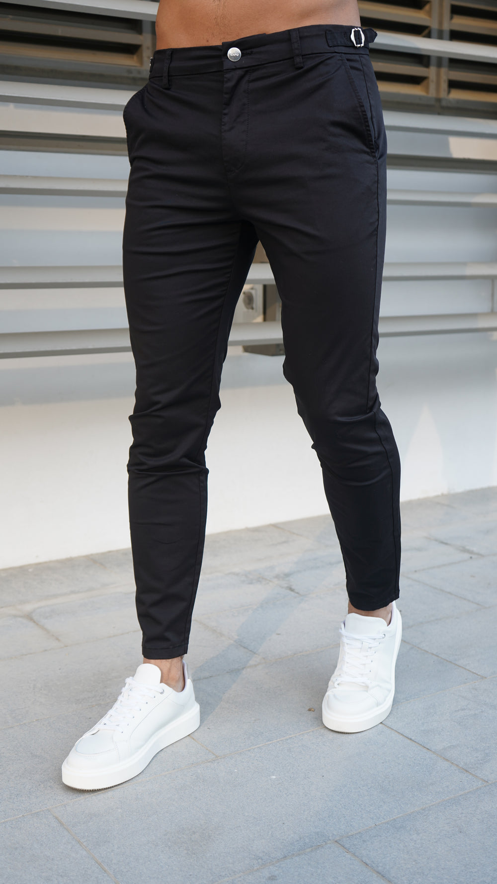 Capo Chino Side Adjuster Pant - Black