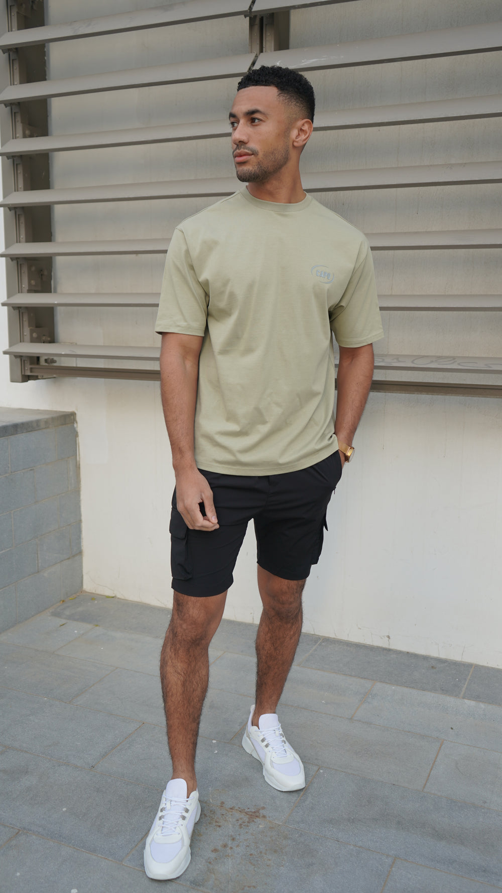 Capo Club Circular Print T-Shirt - Sage Green