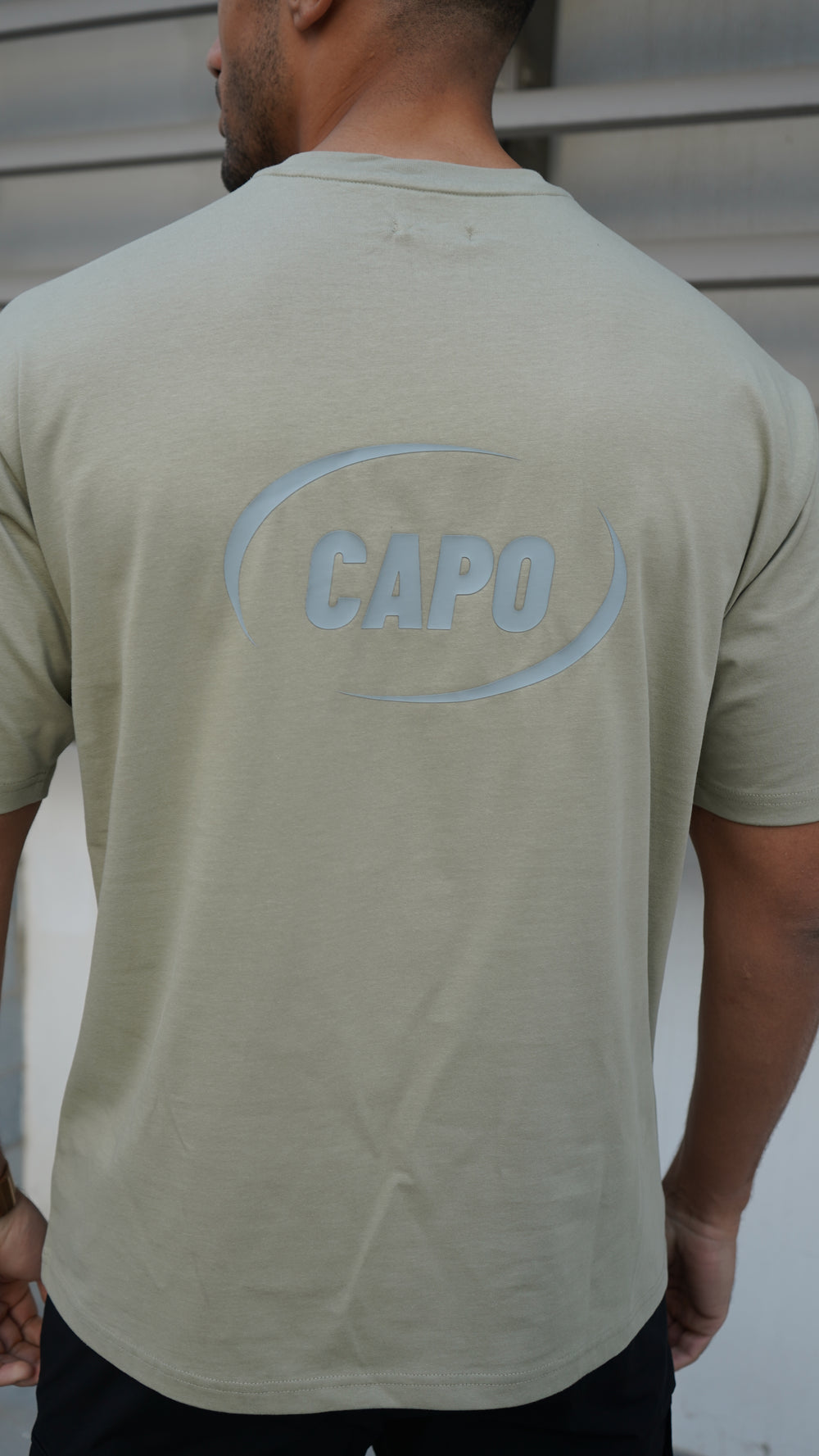 Capo Club Circular Print T-Shirt - Sage Green