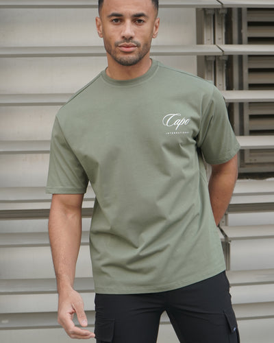 Capo International T-Shirt - Olivgrün